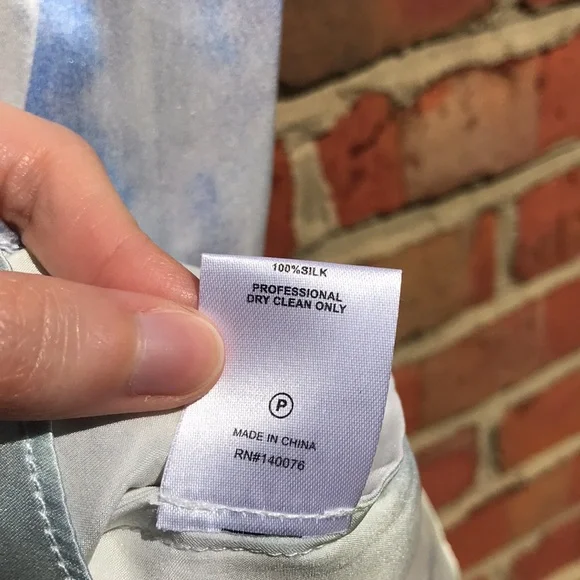 Revolve Generation Love Kaylee Printed Silk Blouse - Picture 10 of 16